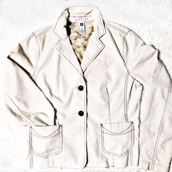 GAP Corduroy Stretch Fitted Blazer NWOT - Picture 11 of 16